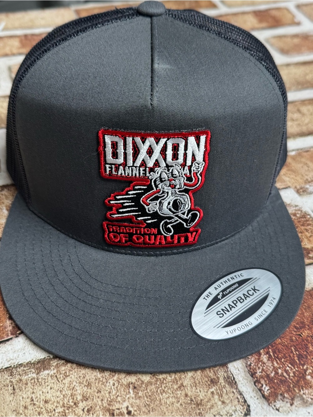 DIXXON TRADITIONS OF QUALITY FLAT BILL TRUCKER SNAPBACK MENS HAT